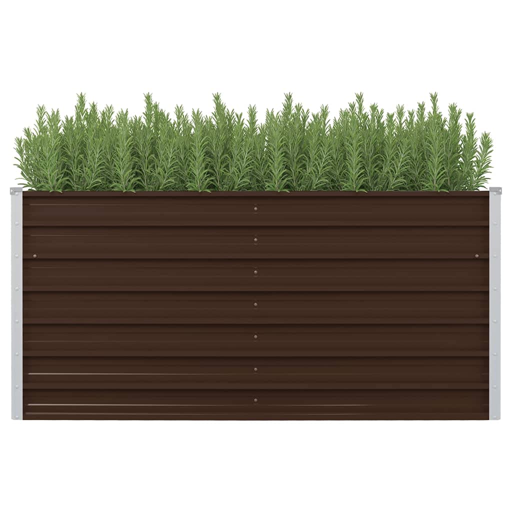 63x31.5x30.3 Inch Galvanized Steel Raised Garden Bed - Elevated Planter Box for Vegetables, Flowers & Herbs | Outdoor Patio, Lawn & Yard Gardening Solution
