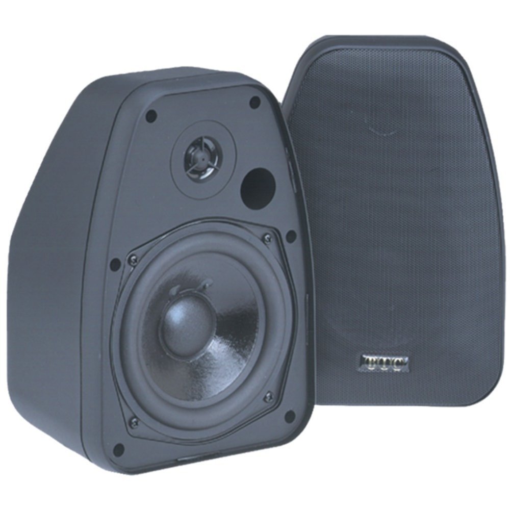 BIC Venturi DV52SI Black Indoor/Outdoor Speakers Pair - 10W to 125W per Channel - High-Quality Audio for Home Theater, Patio & Parties - Consumer Electronics