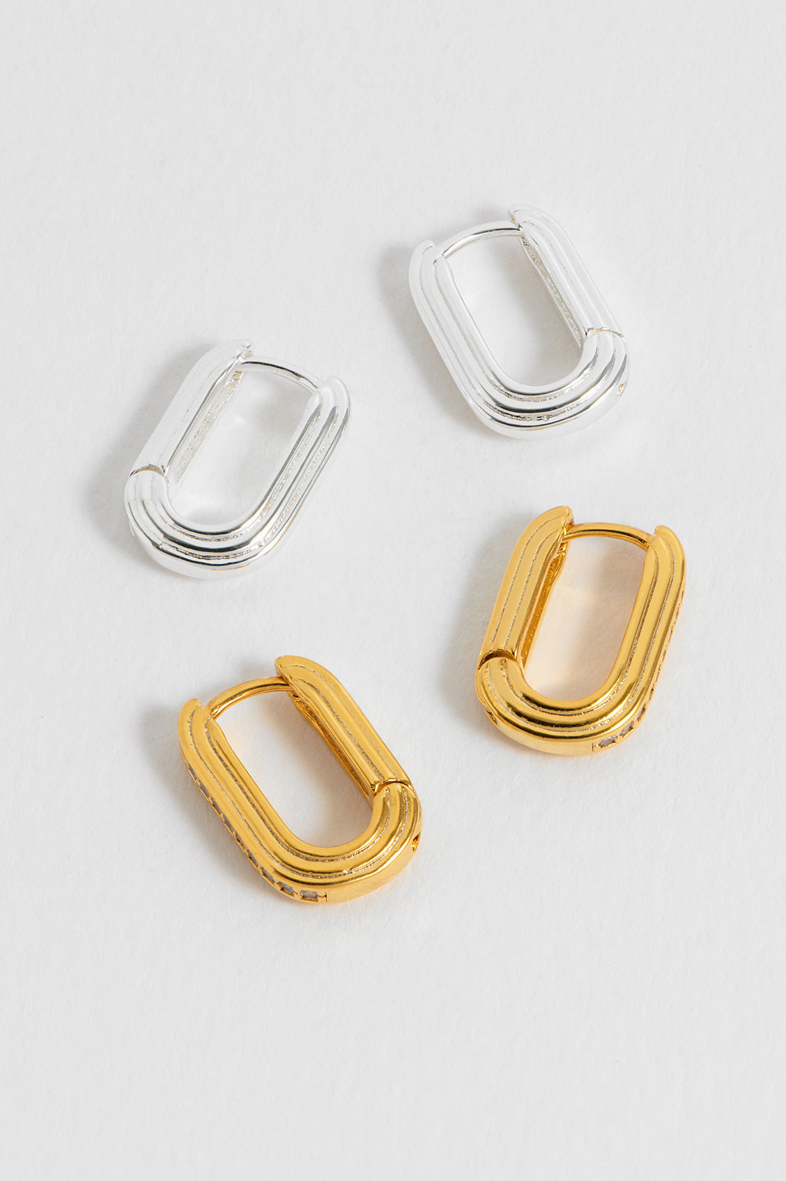 Ridged Hinge Hoops - Durable Stainless Steel Earrings for Women | Perfect for Everyday Wear, Parties & Special Occasions
