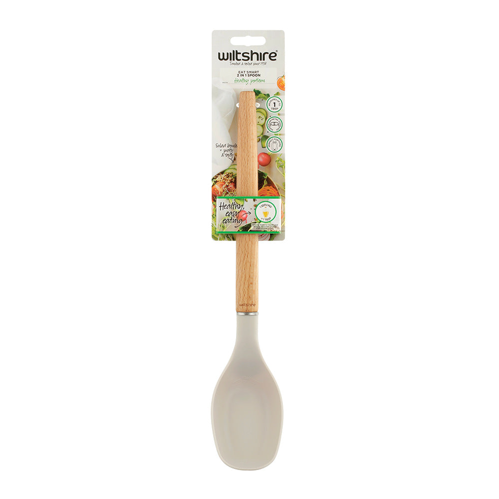 Eat Smart Stainless Steel Solid Spoon - Durable & Ergonomic Kitchen Utensil for Cooking, Serving & Eating - Perfect for Home, Restaurant & Outdoor Use