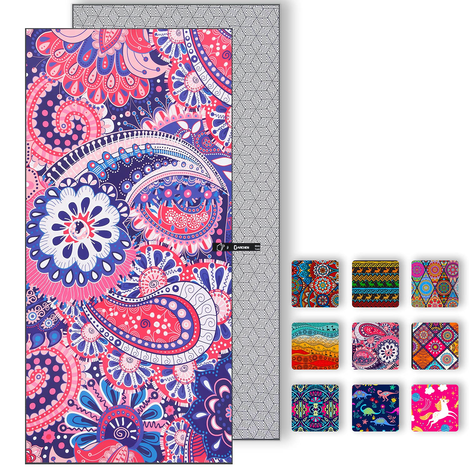 **DARCHEN Oversized Microfiber Beach Towel - Extra Large 70x35 & Large 63x31.5 - Quick Dry, Sand-Free, Lightweight for Swimming, Pool, Travel - Perfect for Adults & Kids (1 or 4 Pack)**    **Use Cases:** Beach trips, poolside lounging, yoga, gym workouts, camping, and outdoor adventures.