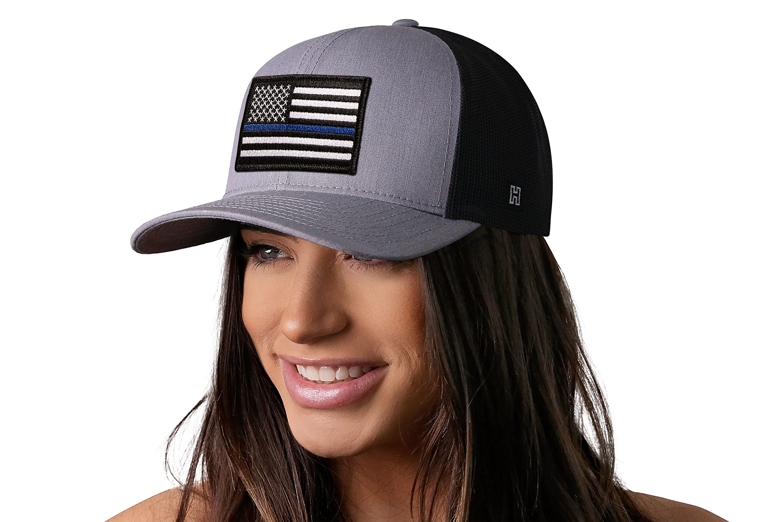 HAKA American Flag Hat - Adjustable USA Trucker Cap for Men & Women | Breathable Mesh Snapback Baseball Hat | Patriotic Outdoor Accessory for 4th of July, BBQ, Sports & Casual Wear