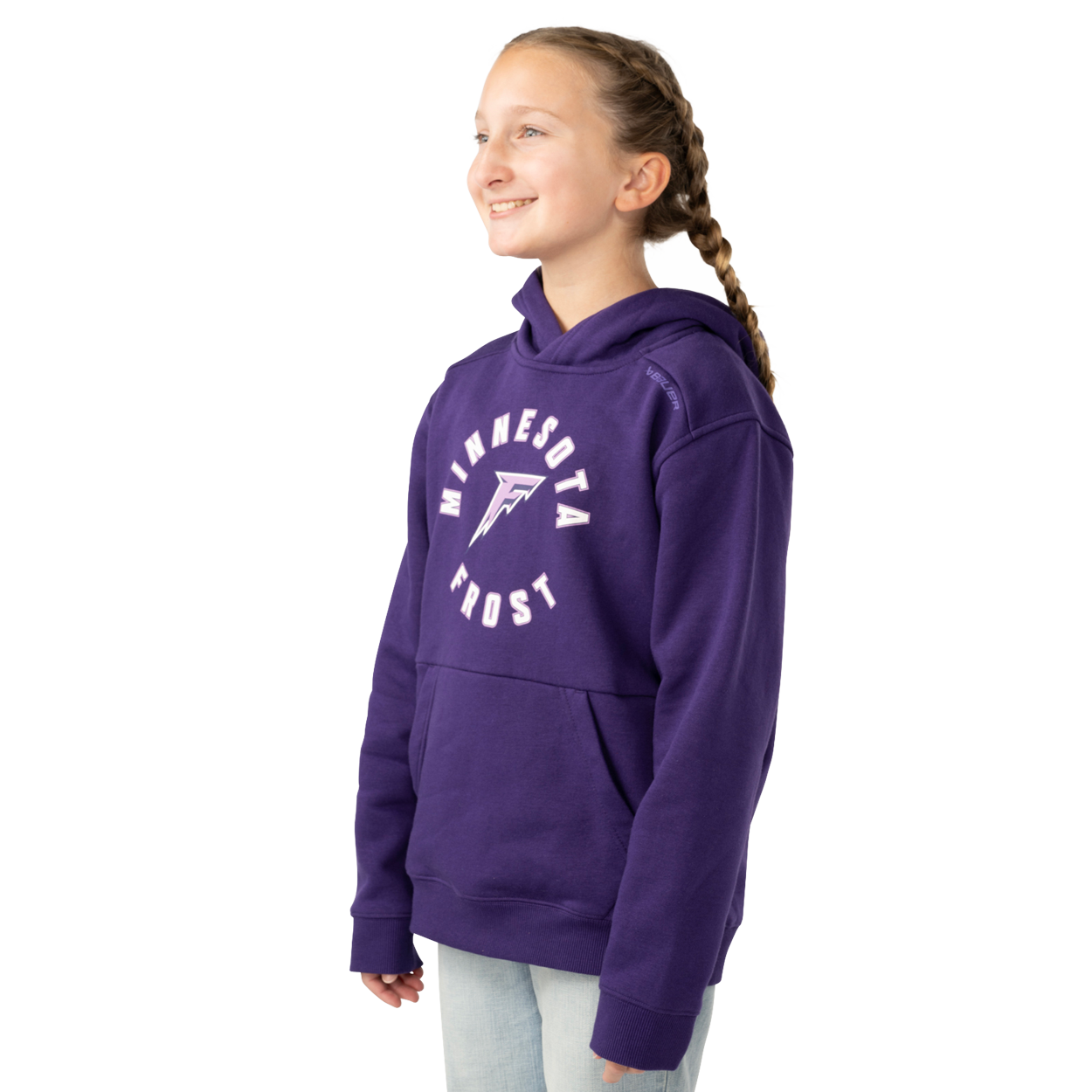Bauer PWHL Team Ultimate Hoodie for Youth - Minnesota Frost Hockey Sweatshirt | Warm & Comfortable for Winter Sports & Casual Wear