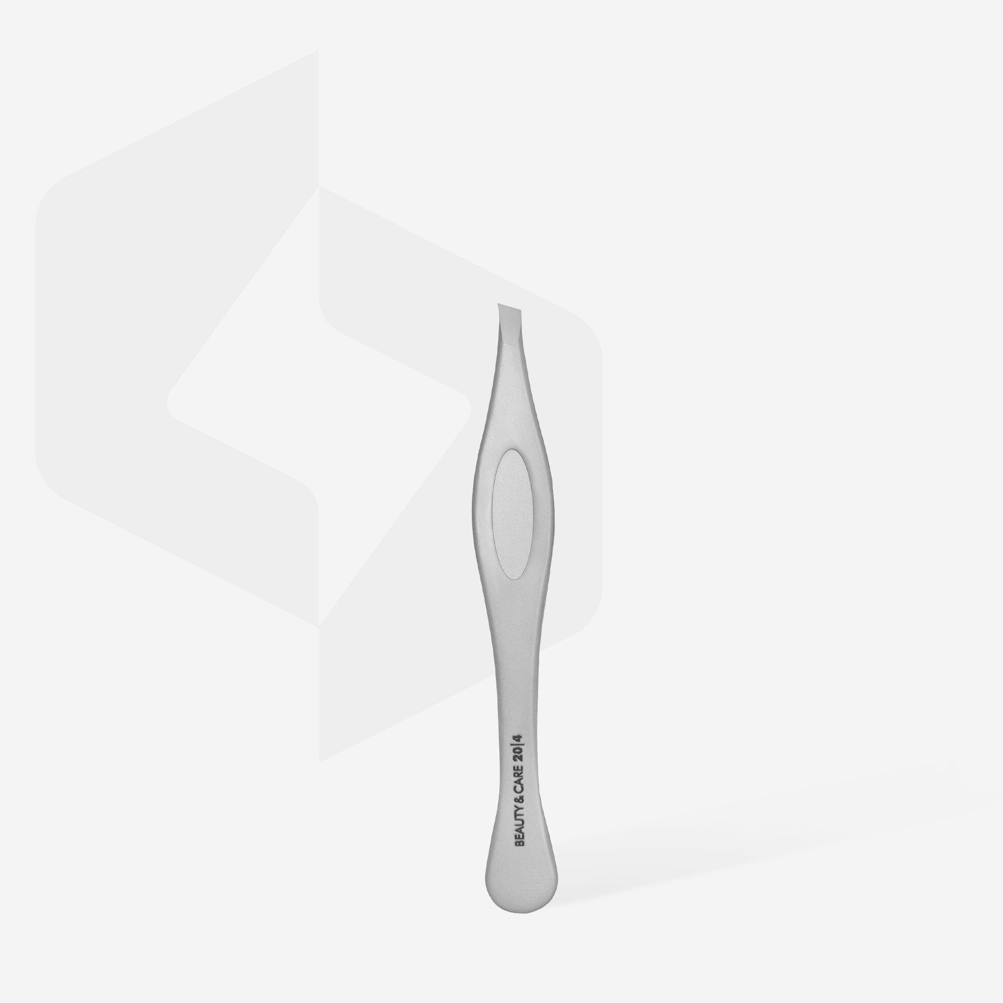Staleks Slant Tip Eyebrow Tweezers for Precise Hair Removal - Beauty & Care Essential - Perfect for Salon, Home Use, and Travel