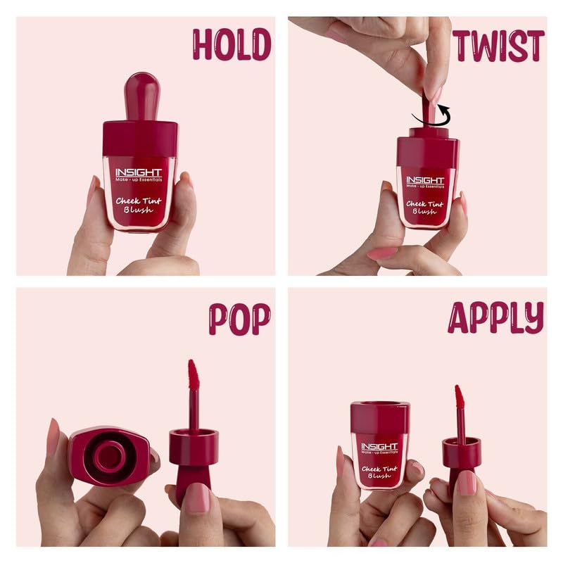 Insight Cosmetics Watermelon Cheek Tint Blush with Avocado Oil - Highly Pigmented, Long Lasting & Hydrating Cream Blush (7g) | Perfect for Natural Everyday Makeup & On-The-Go Touch Ups