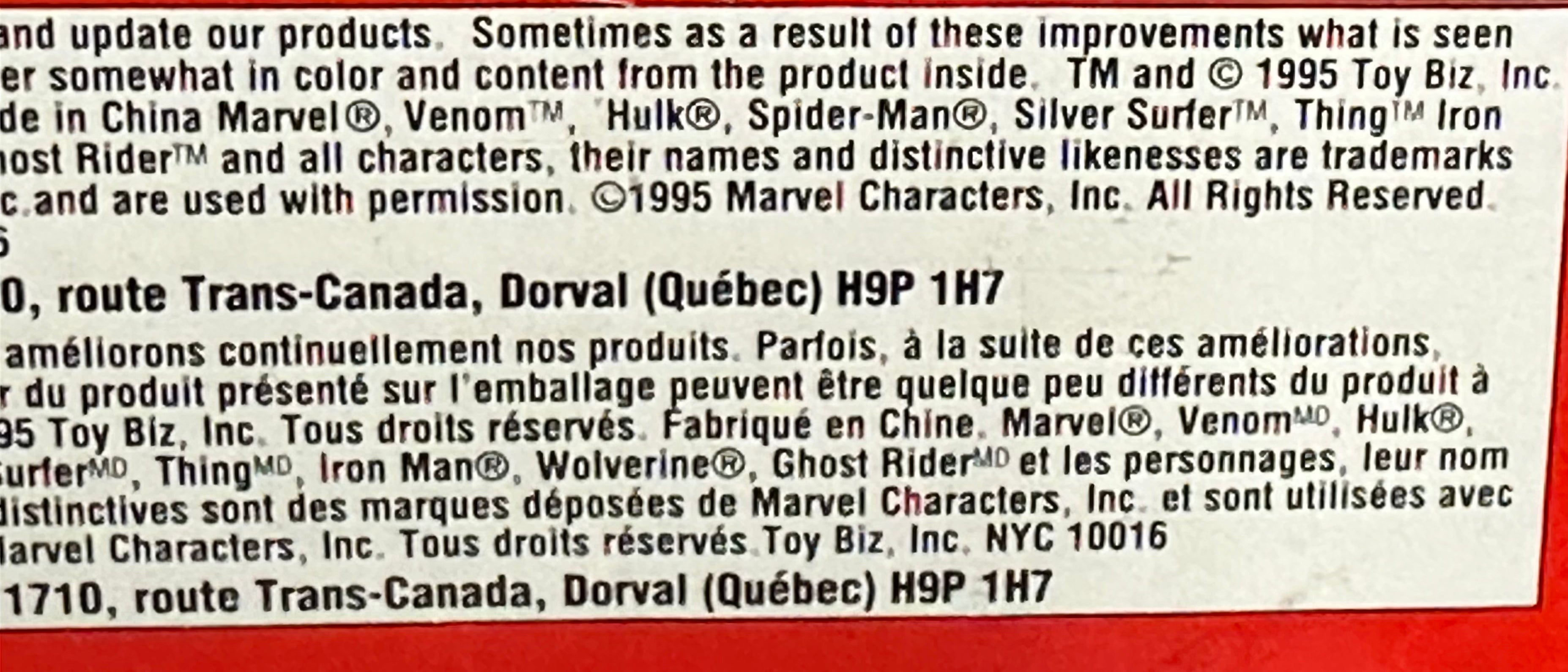 Marvel Superheroes Rare 8 Vintage Action Figures Sealed Box Set 1995 - Collectible Comic Book Character Toys for Display & Gift Giving