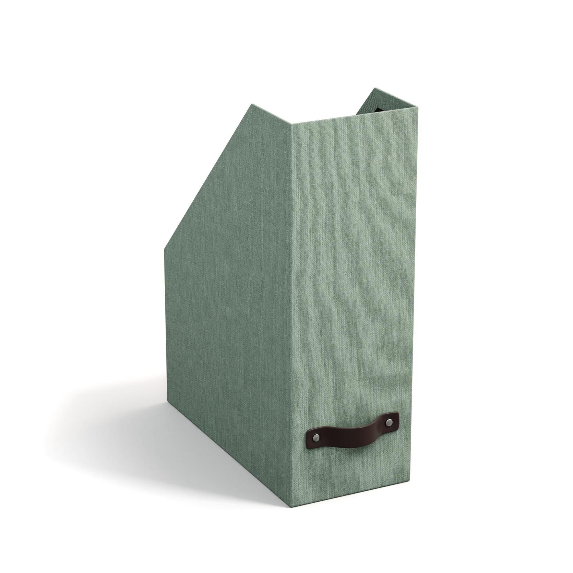 ESTELLE Soft Teal Magazine Holder - Stylish Storage for Books & Magazines - Perfect for Living Room, Bedroom, or Office Organization