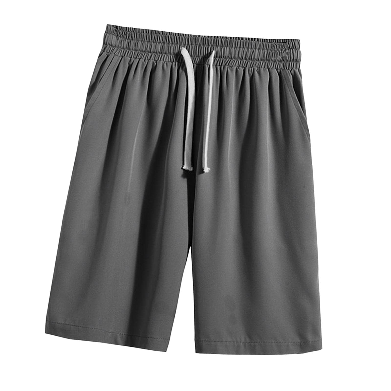Kowaku Men's Athletic Running Shorts with Drawstring - Breathable Quick-Dry Loose Fit Workout Shorts for Gym, Jogging & Outdoor Sports