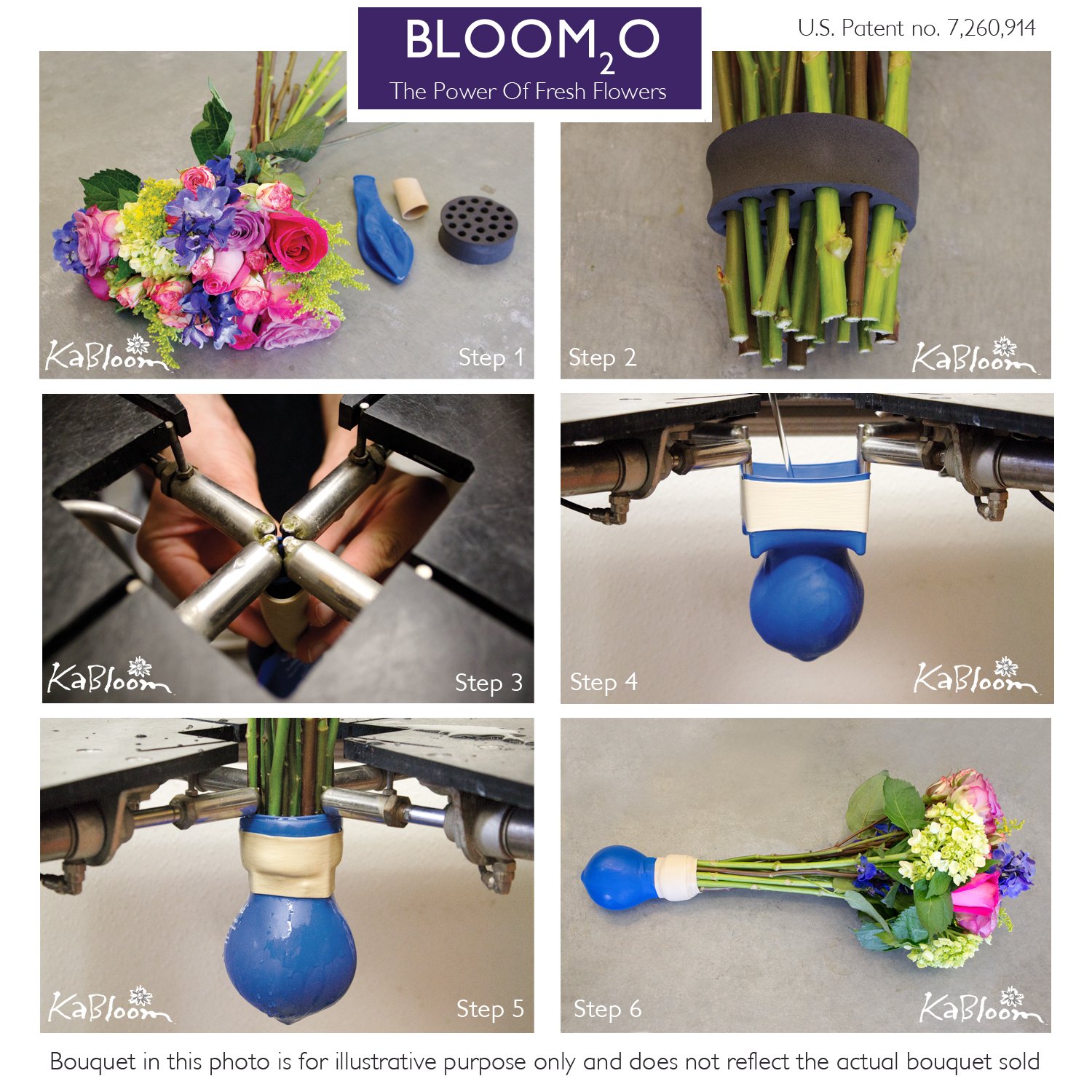 KaBloom Fresh Flowers Bouquet with Vase - Next Day Delivery for Mother's Day, Birthday, Anniversary, Sympathy, Get Well, Thank You & Valentine's Day - Perfect for Weddings, Home Decor, Office Gifts & Special Occasions