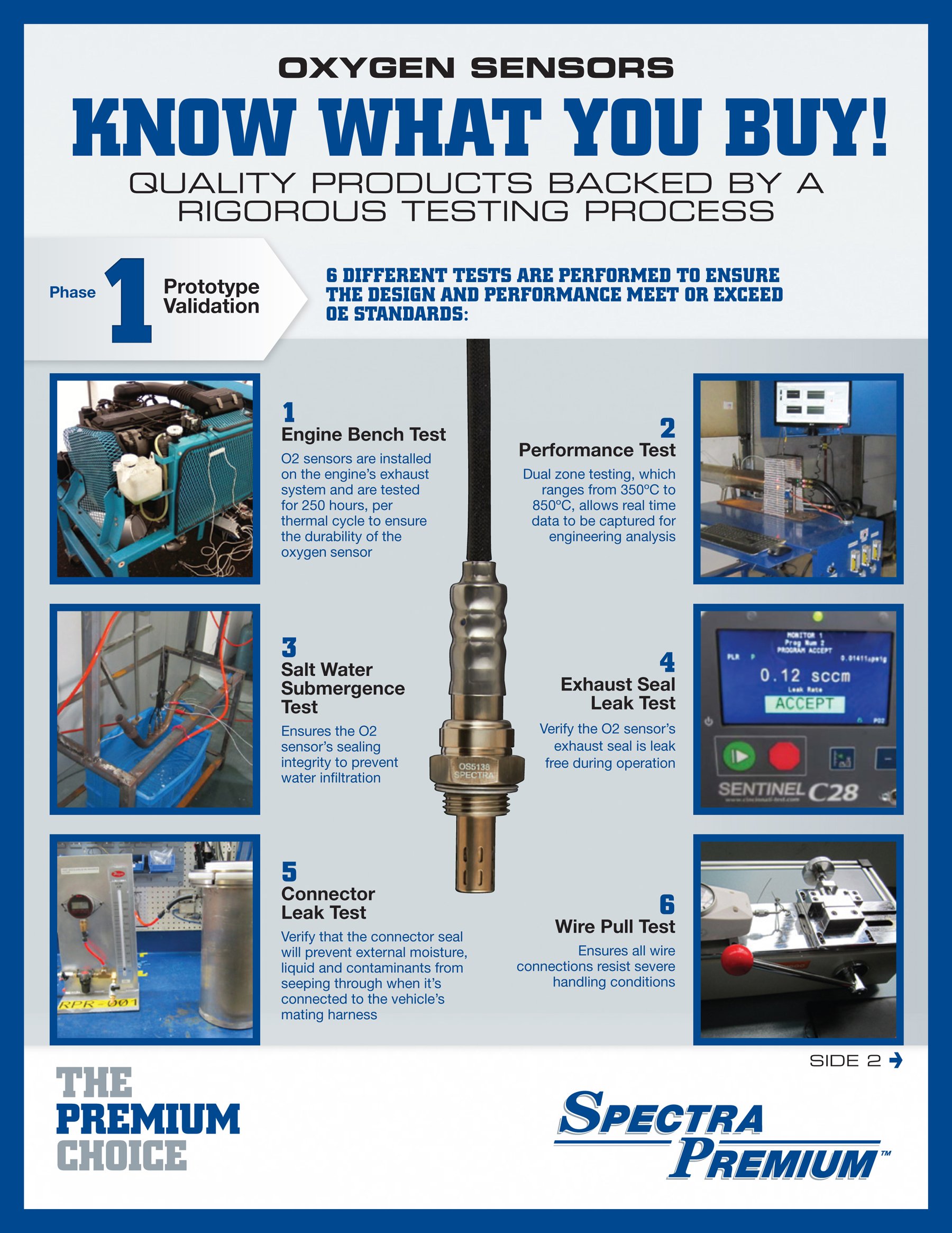 Spectra Premium OS5010 Oxygen Sensor - Compatible with Multiple Car Models | High-Performance O2 Sensor for Improved Fuel Efficiency & Emissions | Perfect for Engine Diagnostics & Performance Tuning