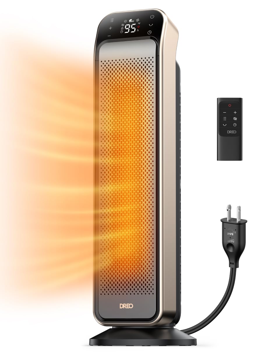 Dreo Portable Electric Space Heater for Indoor Use - Fast Heating, Quiet & Energy Efficient - Perfect for Home, Office, Bedroom & Small Rooms