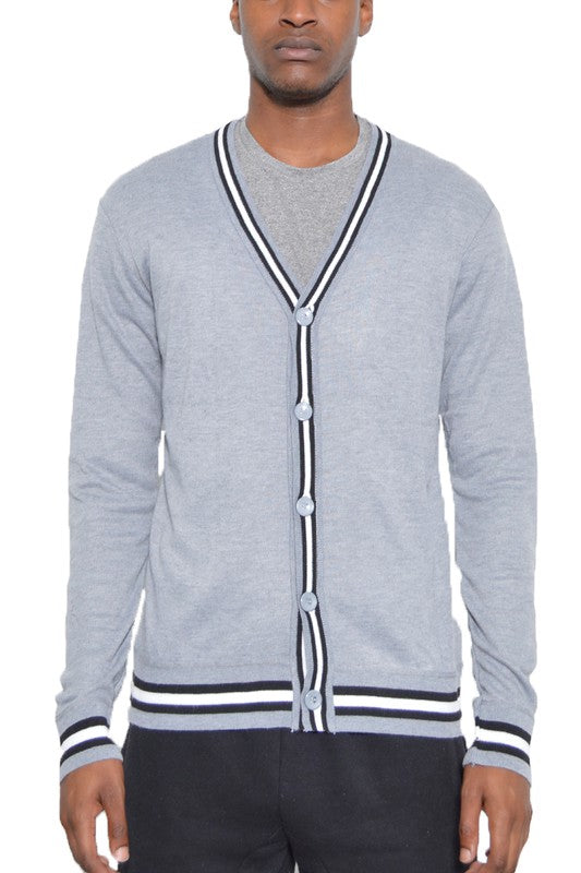 Two Stripe Cardigan for Women - Soft & Stylish Knit Sweater | Perfect for Casual Outfits, Office Wear & Cozy Evenings