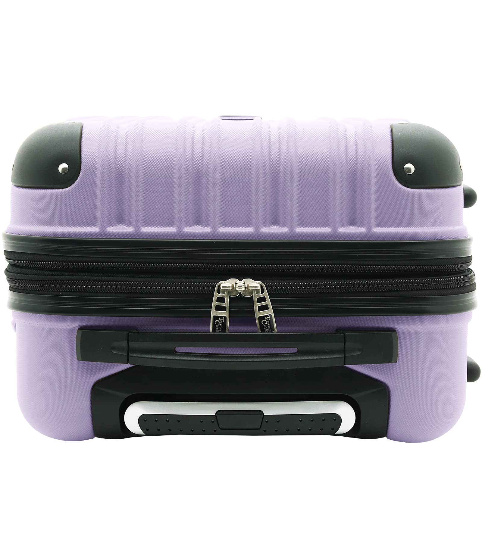 Travelers Club Midtown Hardshell Luggage 4-Piece Set - Lightweight Durable Suitcase with Spinner Wheels, Lilac Purple - Perfect for Air Travel, Family Vacations & Business Trips