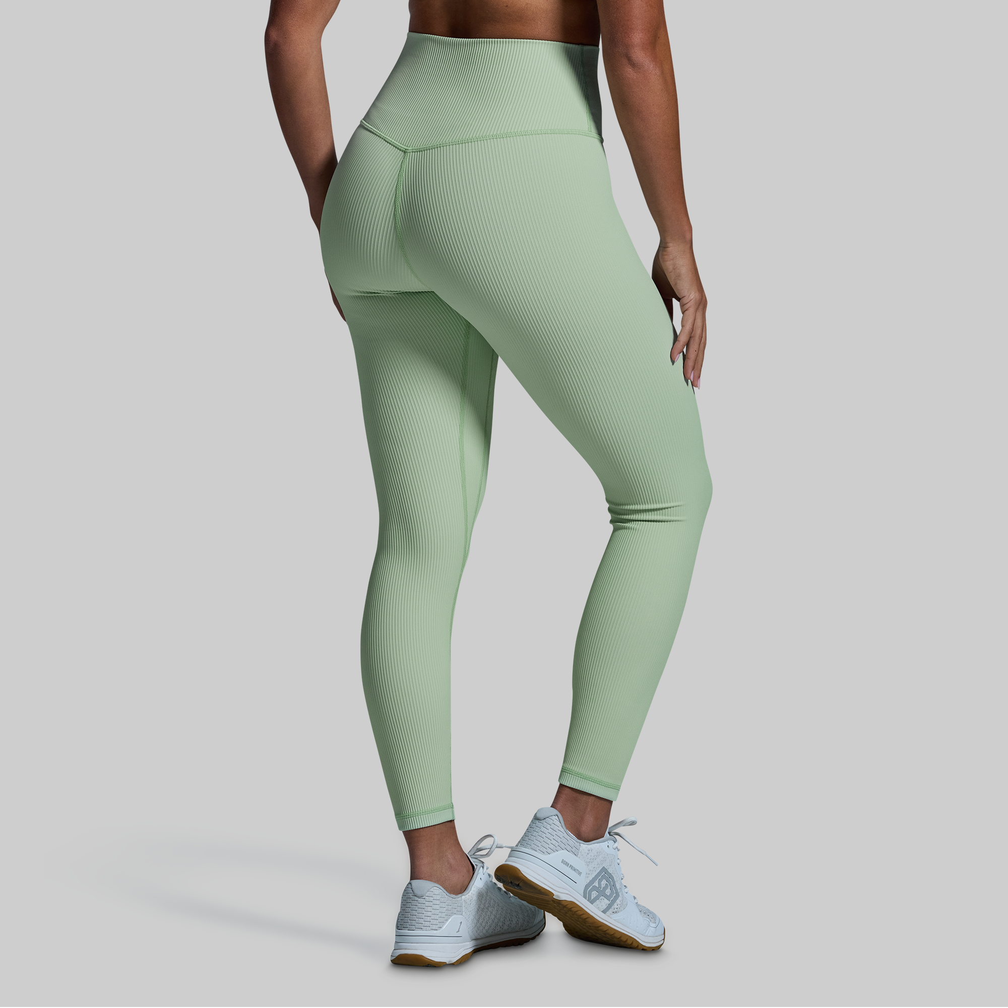 Limitless High-Waist Yoga Leggings - Cameo Green | Women's Workout Tights for Running, Gym & Lounge | Moisture-Wicking & Stretchy Activewear