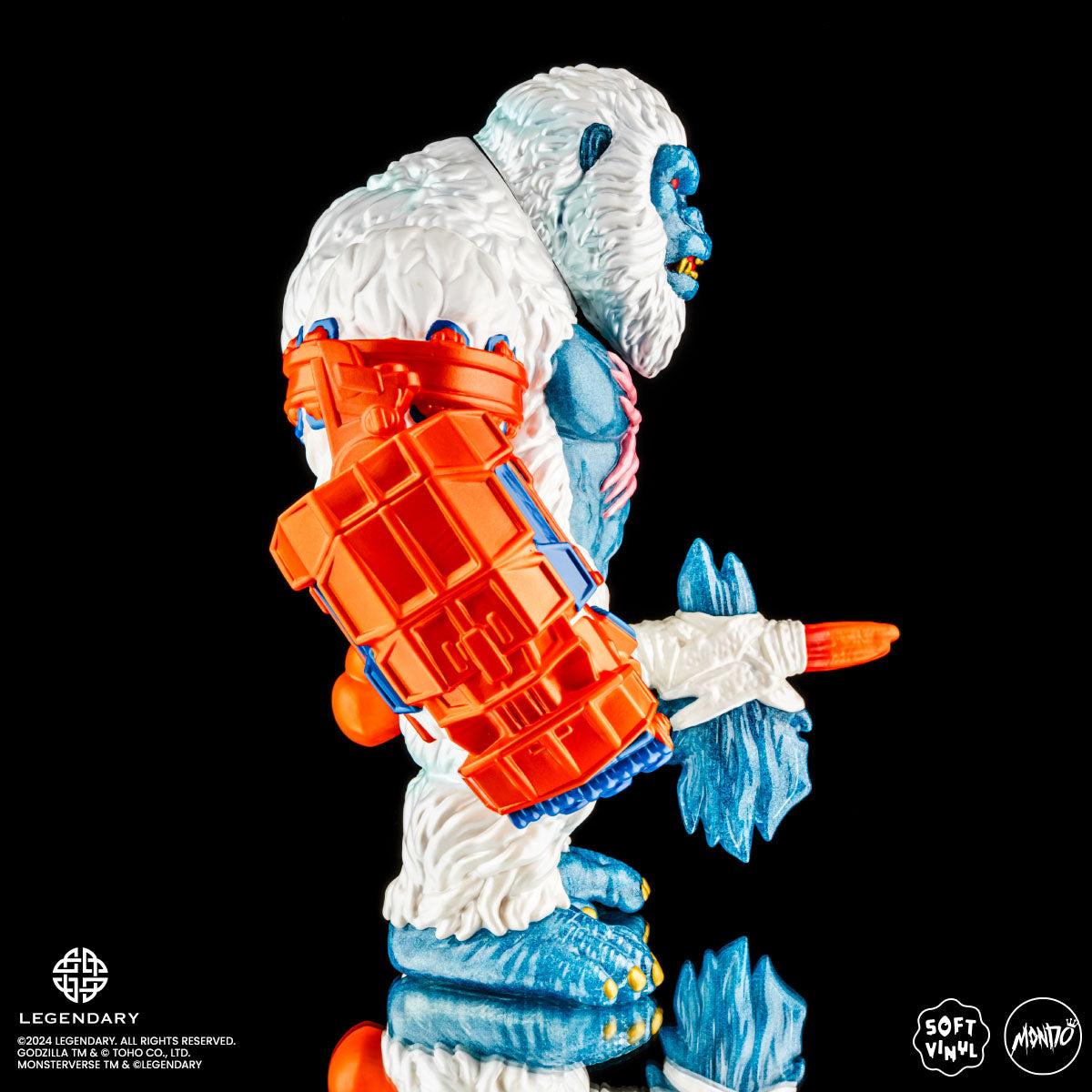 Godzilla x Kong: The New Empire Kong Soft Vinyl Figure - Primal Frost Variant Collectible Toy for Movie Fans & Pop Culture Enthusiasts | Perfect for Display, Gifts, and Anime Collections