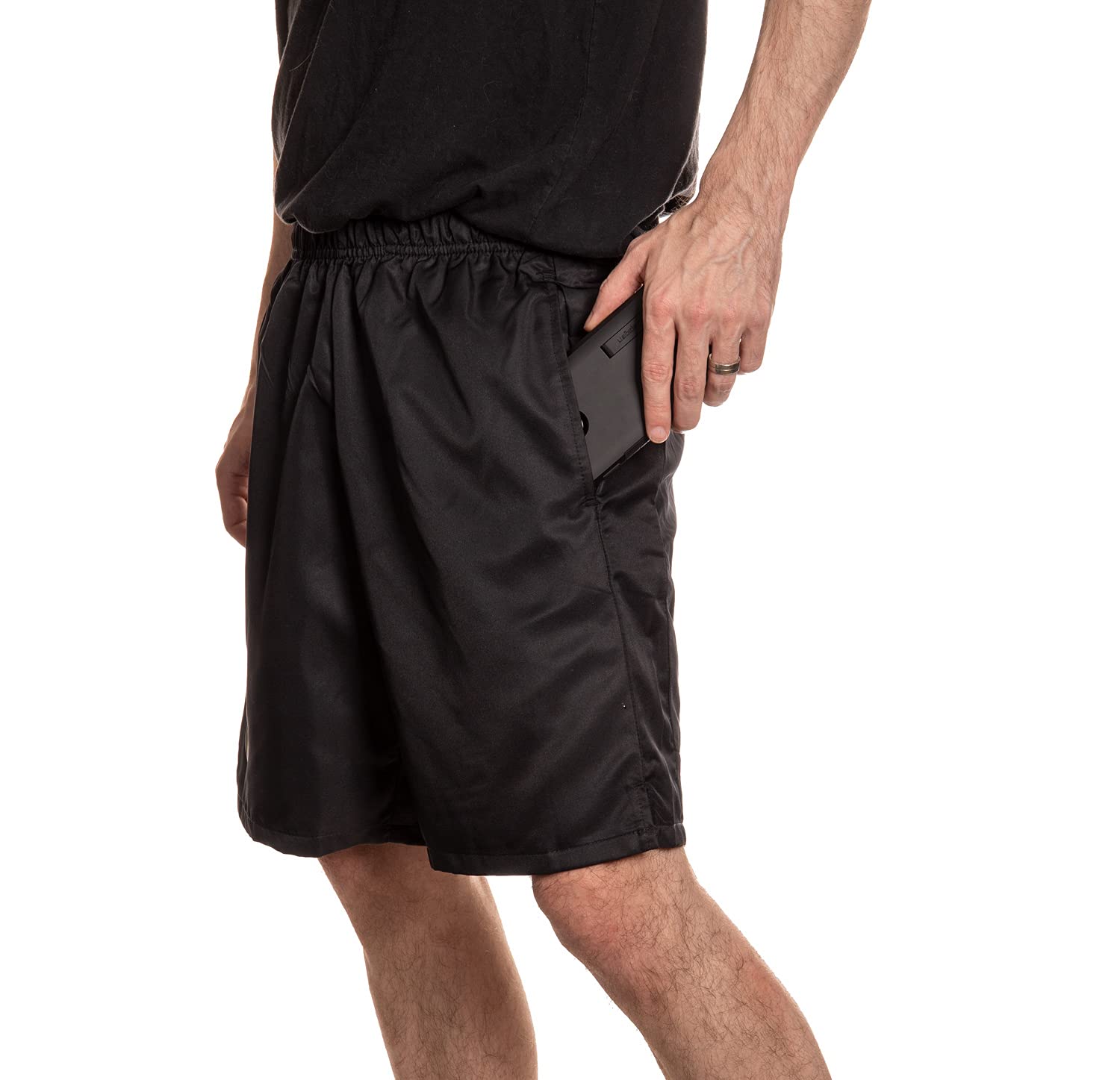 Calhoun NHL Men's Quick-Dry Athletic Shorts with Pockets - Lightweight Breathable Workout Shorts for Running, Gym & Casual Wear