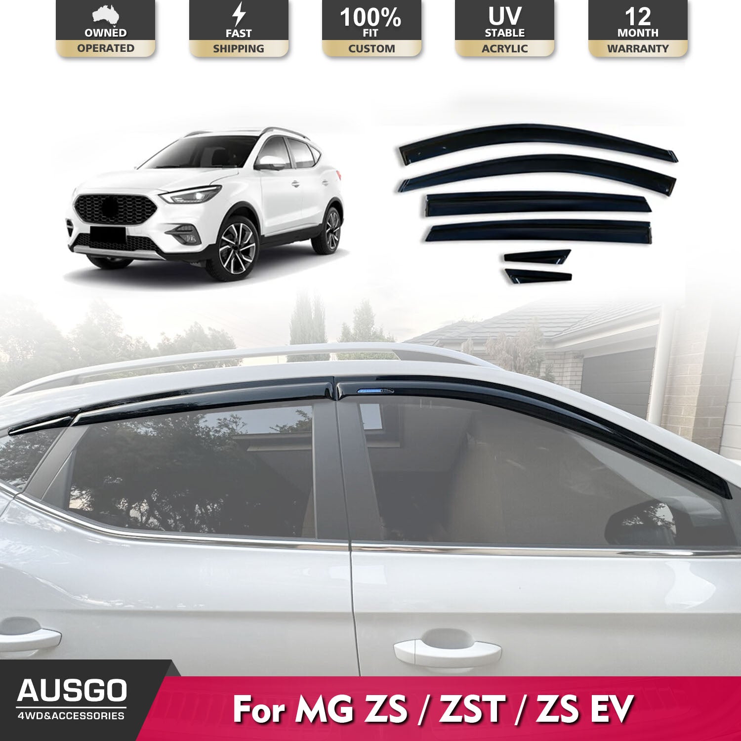 Premium Car Windshield Sun Shade for MG ZS/ZST/ZS EV (2018-2024) - UV Protection & Heat Reduction for Parking in Summer