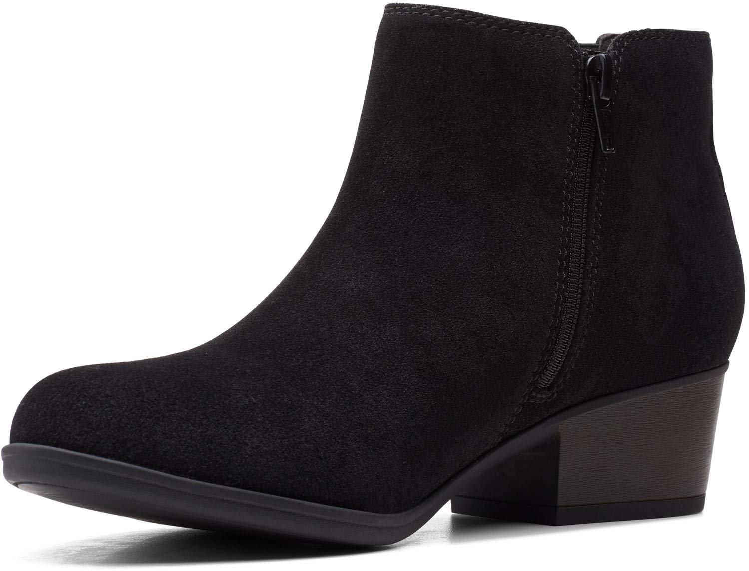 Clarks Women's Adreena Flora Ankle Boots - Comfortable Leather Chelsea Booties for Women, Casual & Dressy Fall/Winter Shoes - Perfect for Office, Dating & Everyday Wear