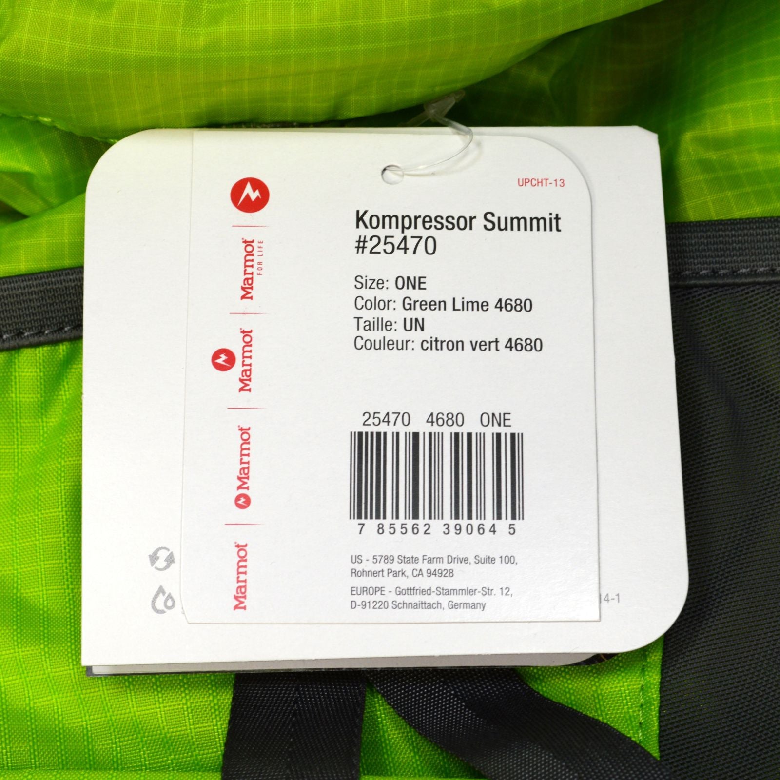 MARMOT KOMPRESSOR SUMMIT Hiking Backpack - Lightweight Daypack for Outdoor Adventures, Lime Green #25470 - Perfect for Hiking, Camping & Travel Gear