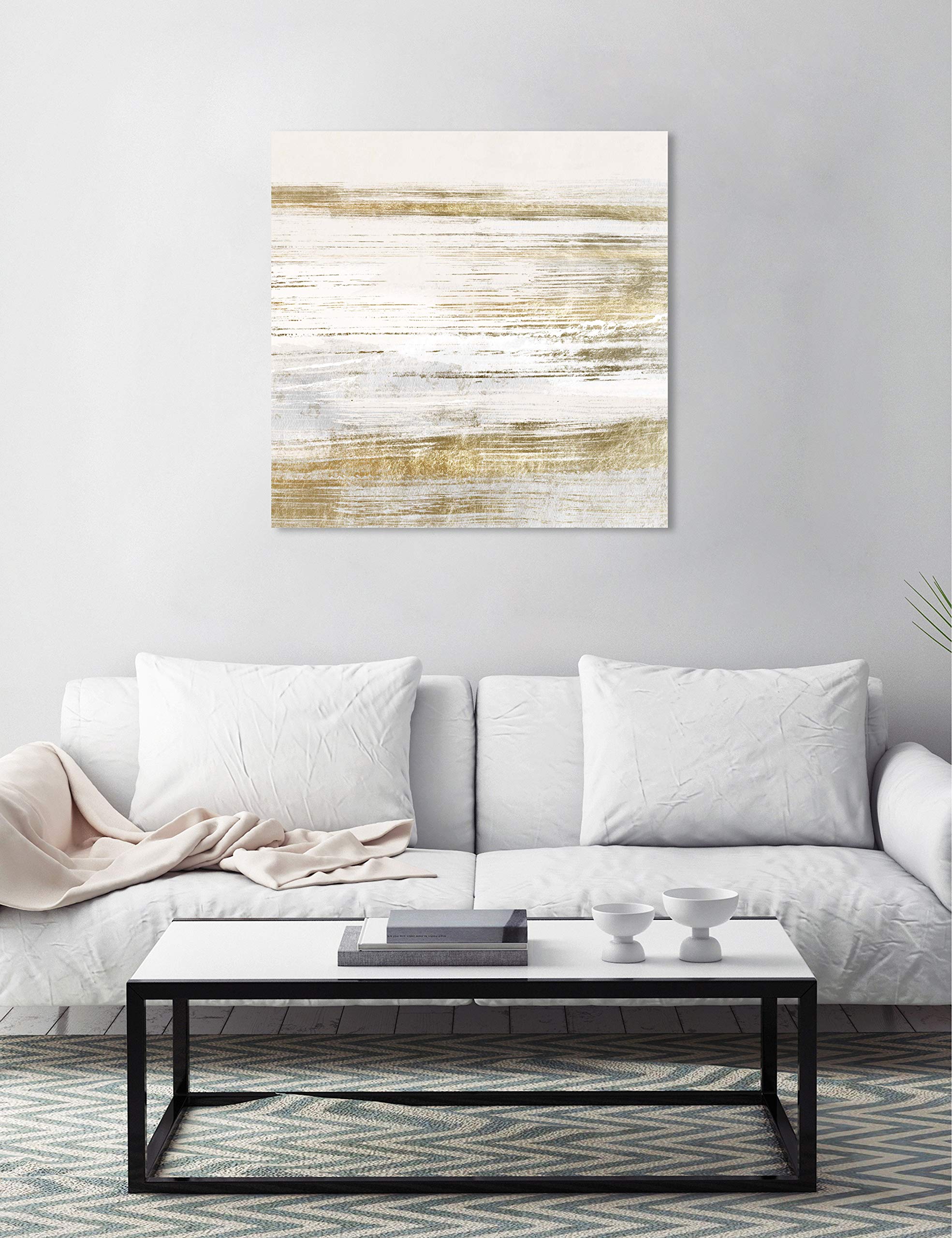 Blush Romance Abstract Wall Art Canvas Print - 30