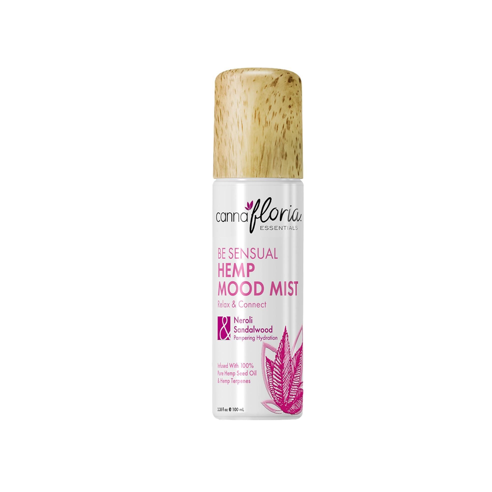 Cannafloria Hemp Mood Mist - Natural Stress Relief & Relaxation Aromatherapy Spray for Anxiety, Sleep & Wellness - Perfect for Home, Office & Travel Use