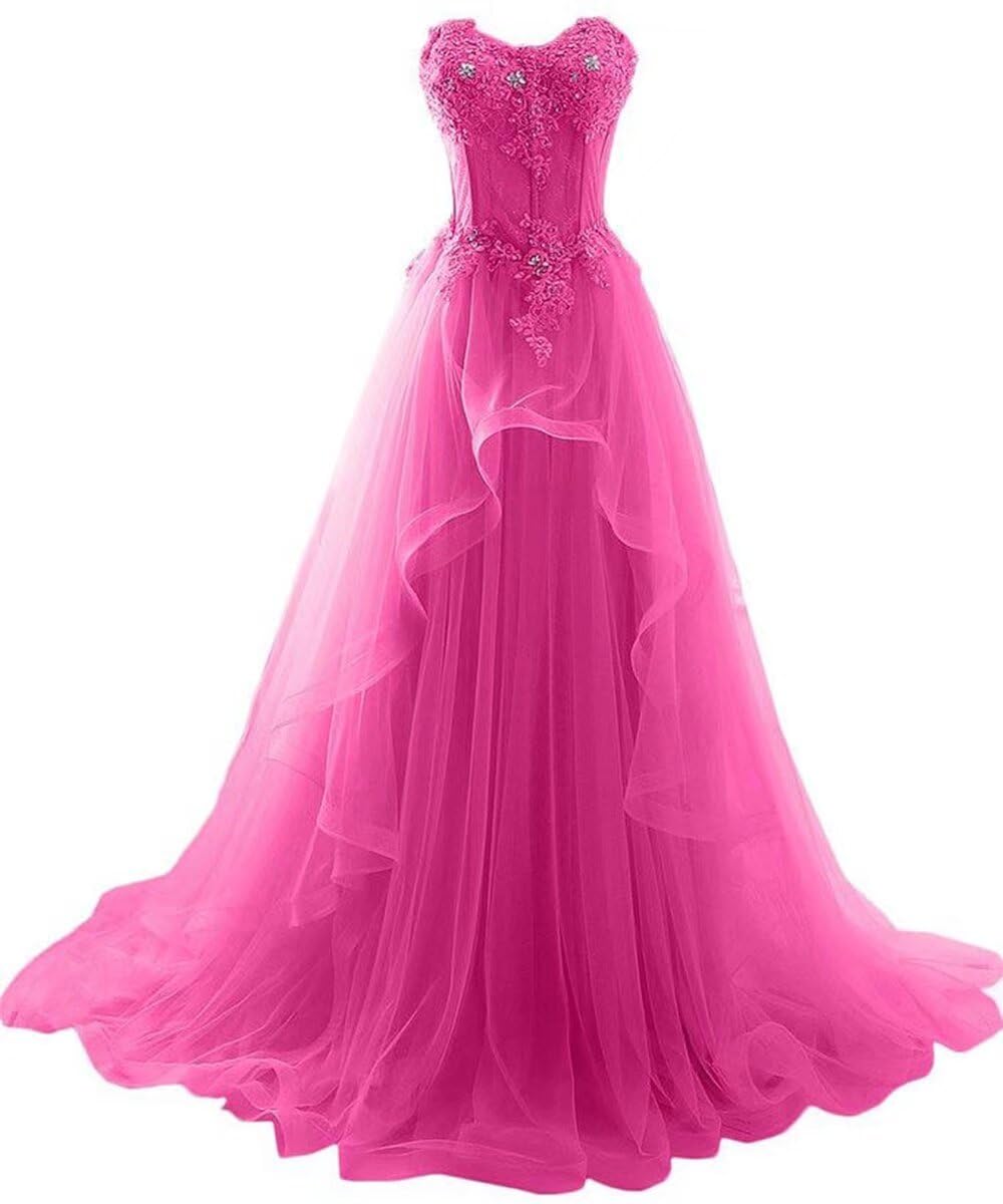 Exquisite Lace Applique Beaded Quinceanera Dresses - Elegant A-Line Long Prom & Wedding Gowns with Symmetrical Design | Perfect for Sweet 16, Debutante Balls & Formal Occasions