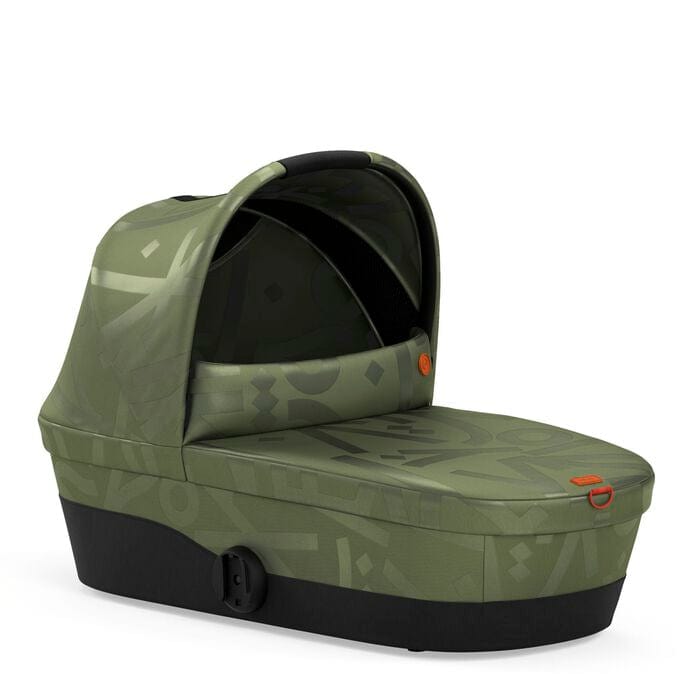 CYBEX Melio Street Cot - Lightweight Travel Baby Crib, Olive Green | Portable & Compact for Travel, Home, and Nursery Use