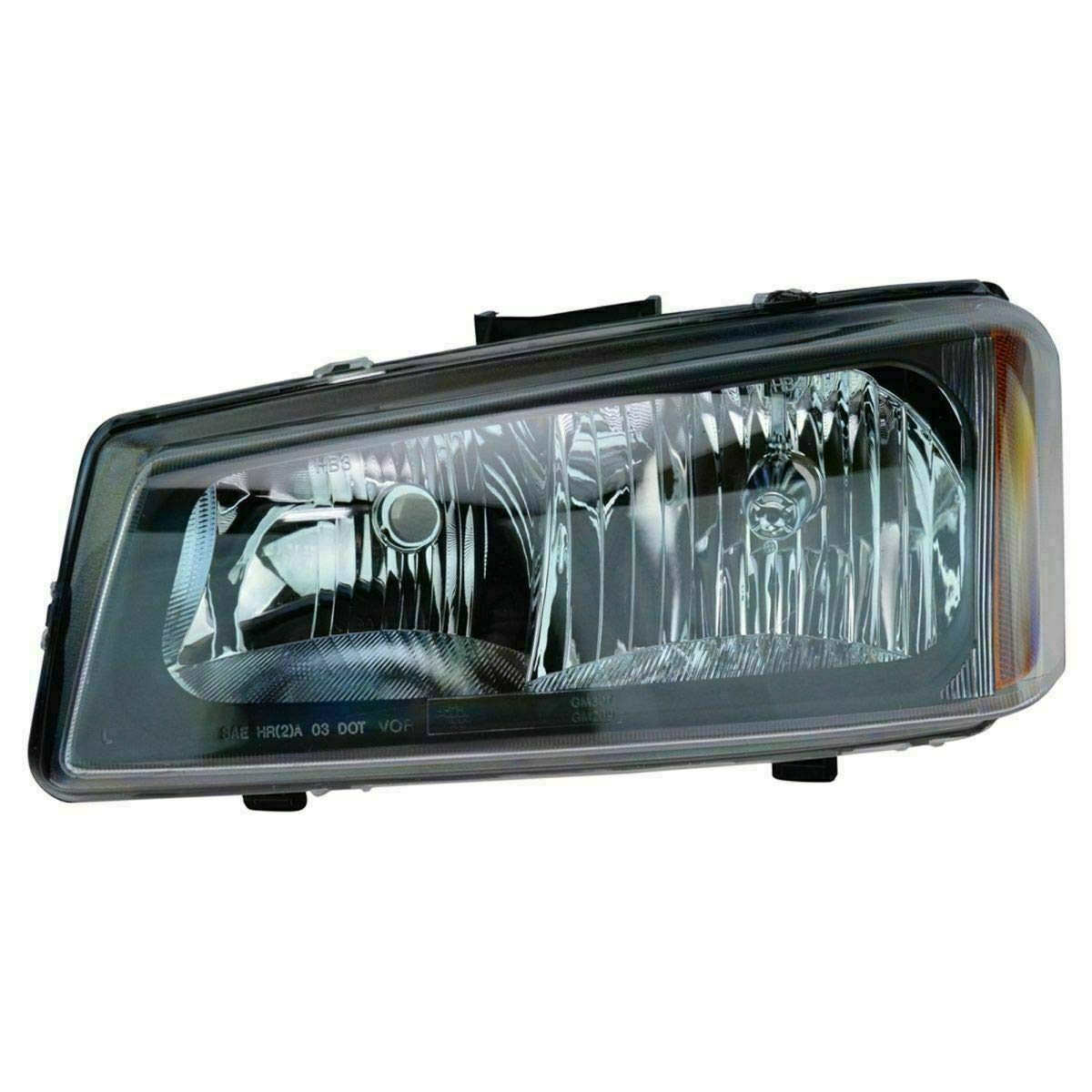 Direct Replacement Front Grille with Chrome Moldings, Signal & Head Lights + Support Brackets for Chevrolet Silverado 2500HD 3500 (2003-2006) - Perfect for Off-Roading & Truck Restoration Projects