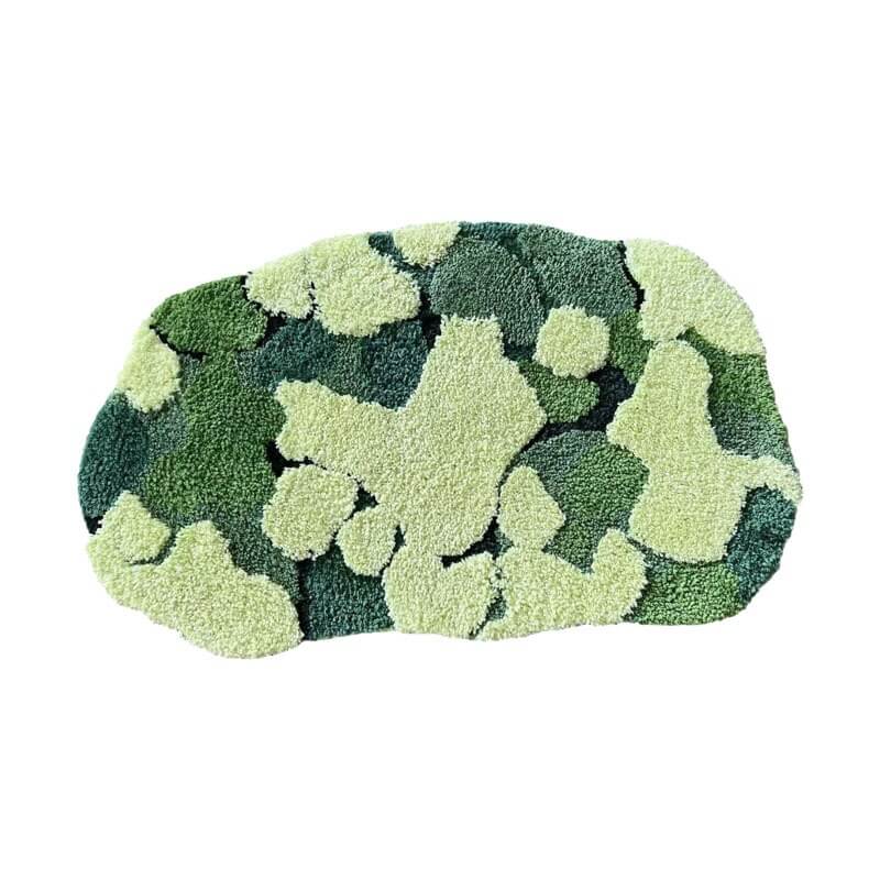 Premium Green Moss Tufted Rug - Soft Eco-Friendly Carpet for Living Room, Bedroom & Nursery - Adds Natural Style to Home Decor