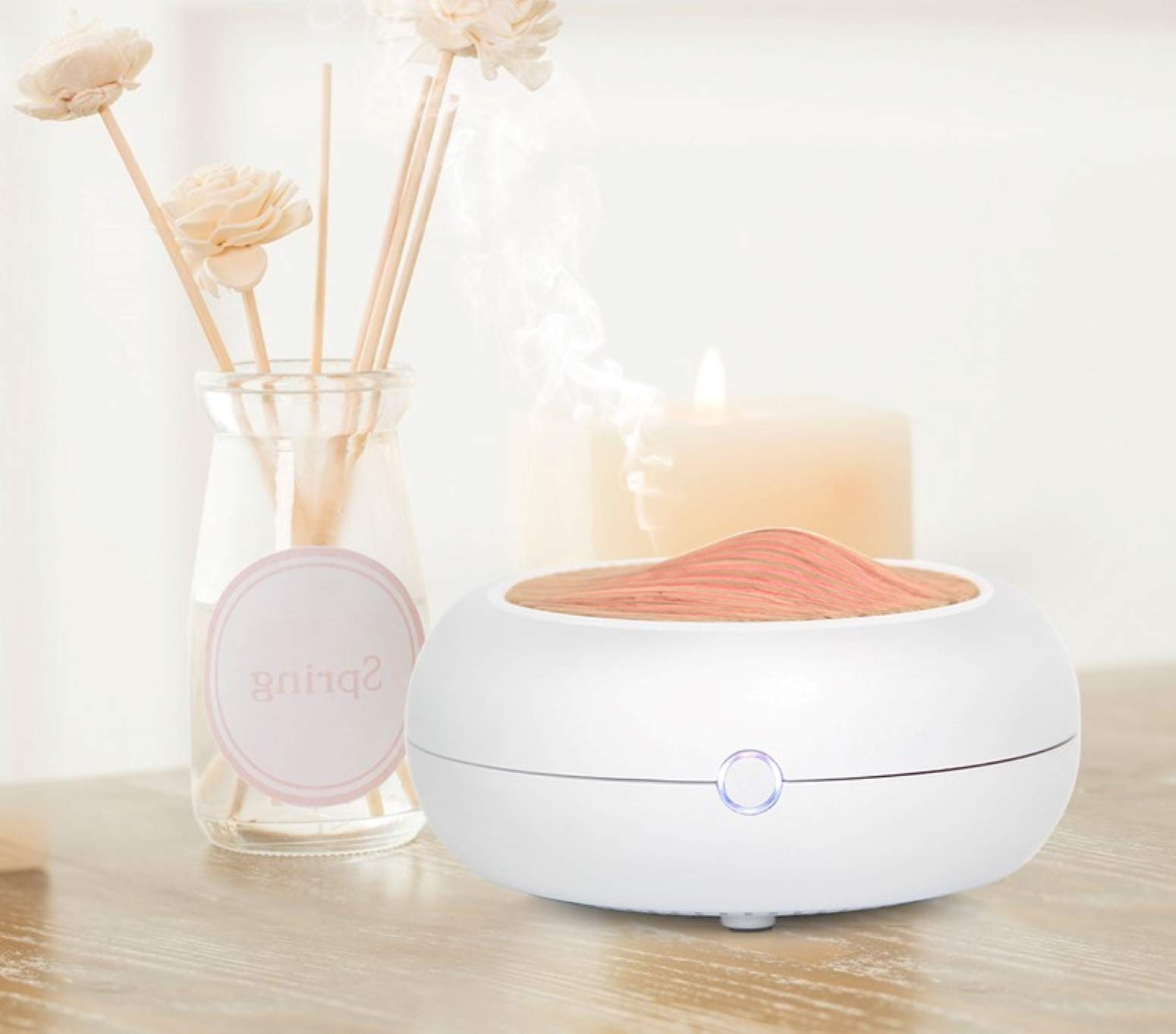 Stella Aromatherapy Diffuser - Ultrasonic Essential Oil Diffuser with 7 Color Changing LED Night Light & Auto Shut-Off | Perfect for Bedroom, Yoga, Spa & Home Relaxation