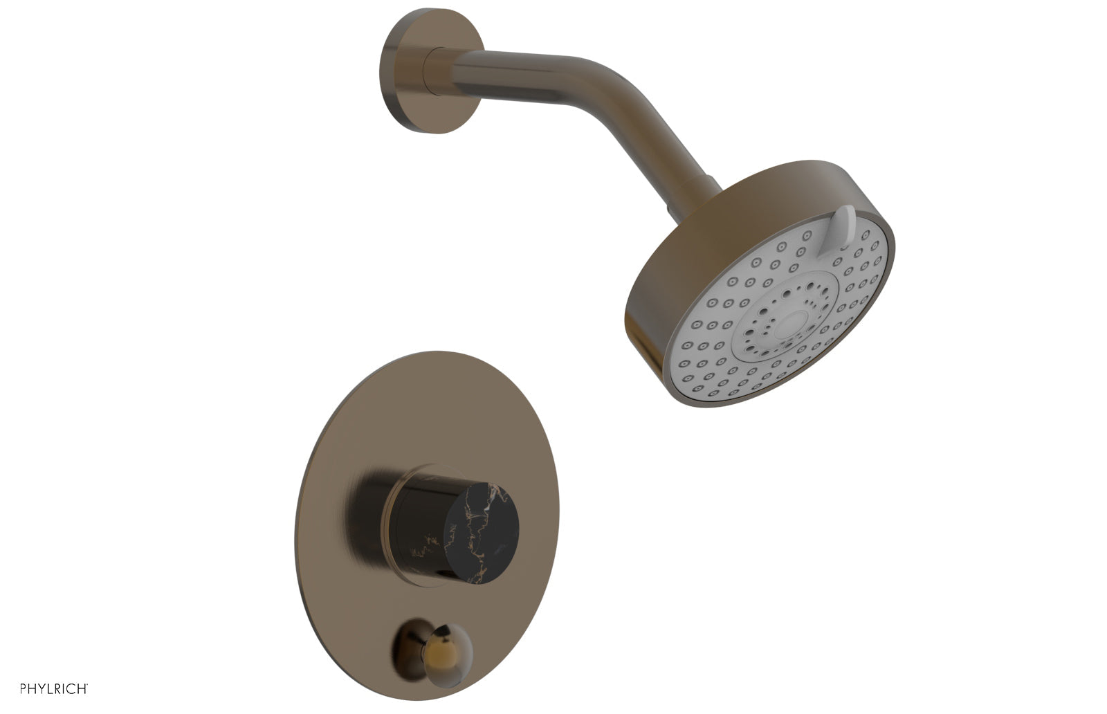 Premium BASIC II Pressure Balance Shower and Diverter Set (No Spout) - 4 190 Series - Perfect for Bathroom Renovations & Modern Home Upgrades