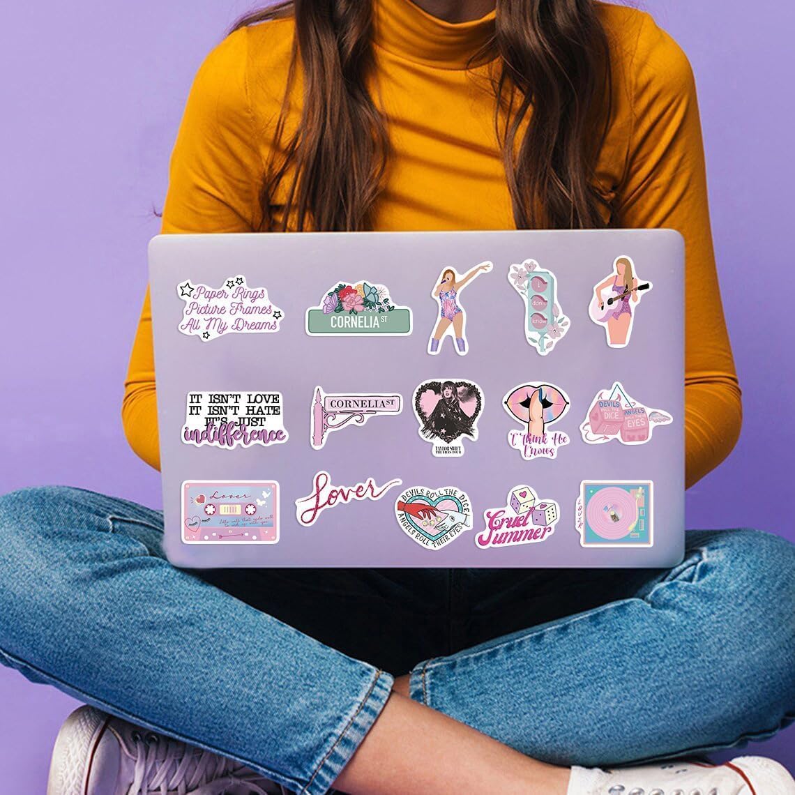 50PCS American Singer Stickers | Renaissance Drama Character Decals for Adults | Waterproof Vinyl Stickers for Water Bottle, Laptop & Phone | Birthday Party Decorations (20240666) | Perfect for DIY Crafts, Scrapbooking & Gift Wrapping