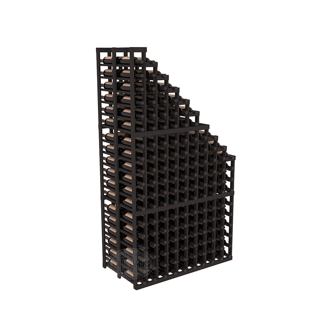 InstaCellar 10 Column Double Deep Waterfall Rack - Heavy Duty Wine Bottle Storage Organizer for Cellar, Bar & Restaurant (Holds 20 Bottles) - Perfect for Wine Enthusiasts & Commercial Use