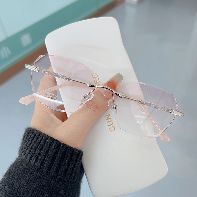 Women's Ultra Lightweight Frameless Anti Blue Light Reading Glasses - Stylish & Comfortable for Computer Work, Reading & Screen Time