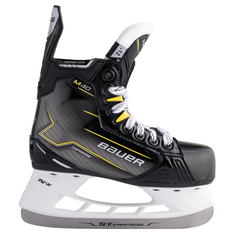 Bauer Supreme M40 Youth Ice Hockey Skates - Lightweight & Durable for Competitive Play - Perfect for Kids & Teens on Ice
