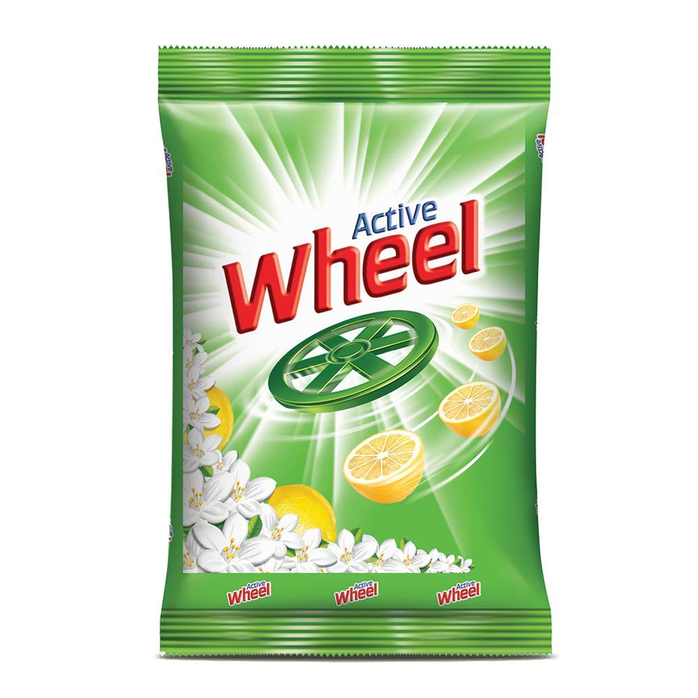 Wheel Detergent Powder - Lemon & Jasmine Scented Laundry Soap - 1kg (Pack of 7) - Perfect for Hand & Machine Washing, Stain Removal & Fresh Scent