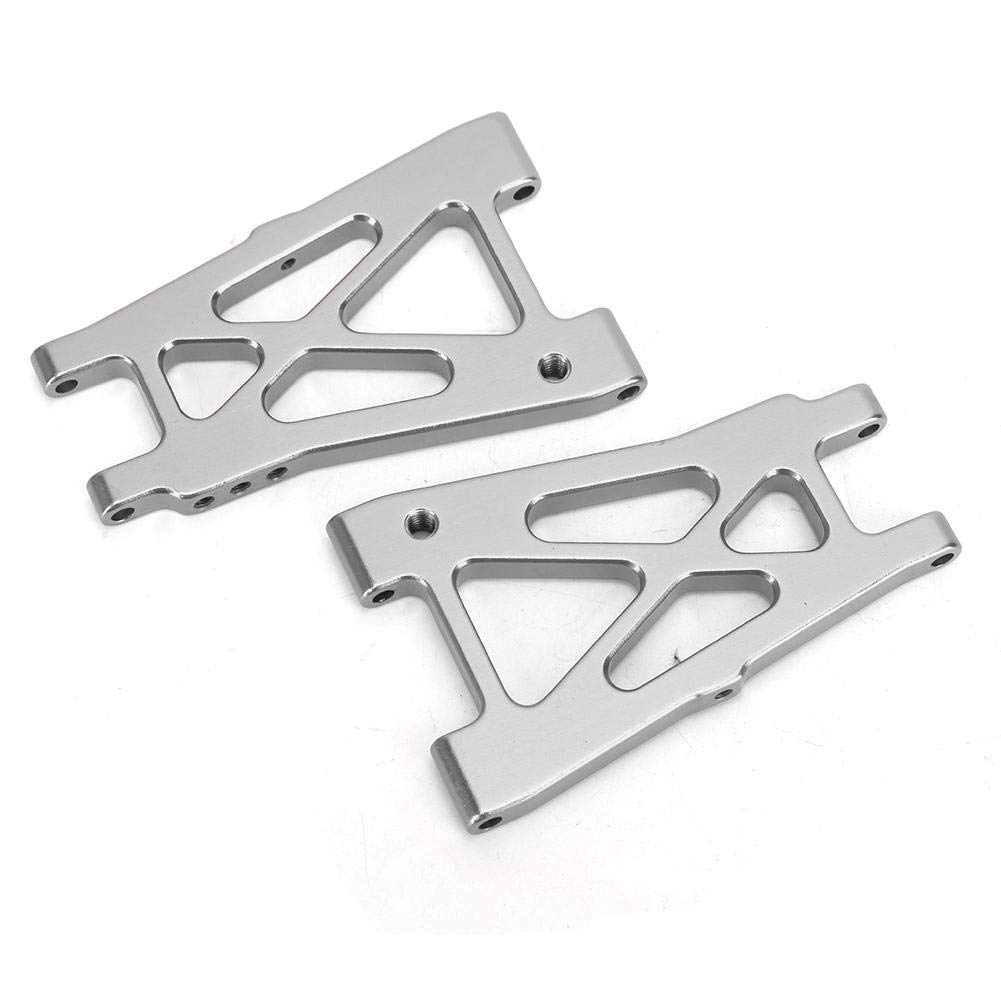 Dilwe RC Rear Lower Arm - 2PCS Metal Rear Lower Swing Suspension Arm for KYOSHO 4WD Optima 1/10 RC Off-Road Car (Silver) | Upgrade & Replace Worn Parts for Smoother Off-Road Racing Performance