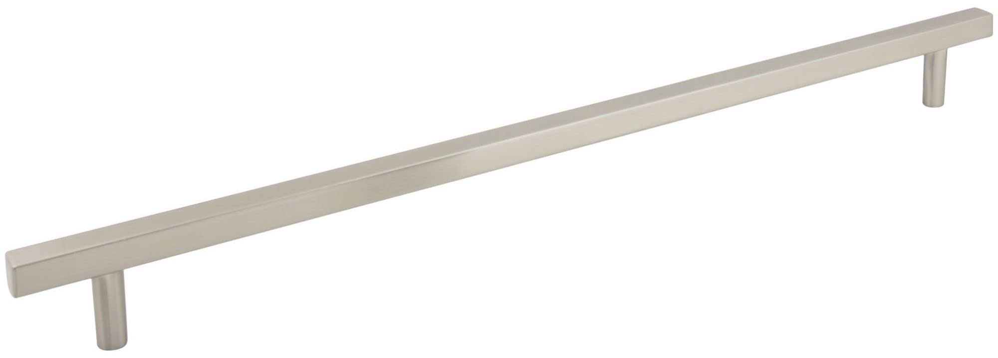 Jeffrey Alexander 18 Inch Matte Black Square Dominique Cabinet Pull Handle - Modern Kitchen & Bathroom Hardware for Drawers and Cabinets
