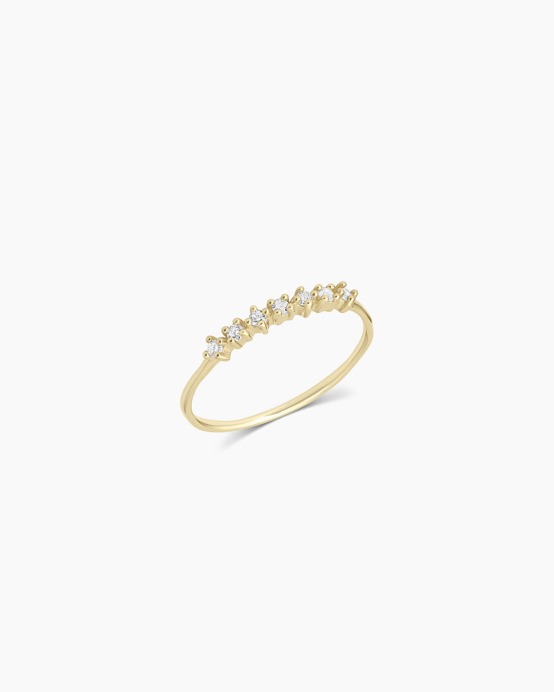 Exquisite Diamond Row Ring for Women - Elegant Stackable Band Wedding Engagement Jewelry Gift - Perfect for Anniversaries, Proposals & Special Occasions