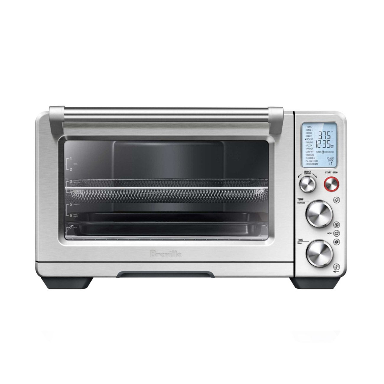 Breville Smart Oven Air Fryer Pro - Countertop Convection Oven with Air Fryer Function, Brushed Stainless Steel (BOV900BSS1BCA) | Perfect for Baking, Roasting, Broiling & Air Frying in Small Kitchens