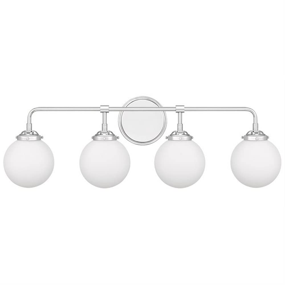 4-Light Contemporary Vanity Light - Damp Rated Bathroom Lighting Fixture - Modern LED Bath Light for Bathroom, Powder Room & Spa - Model 71-Bel-3300158
