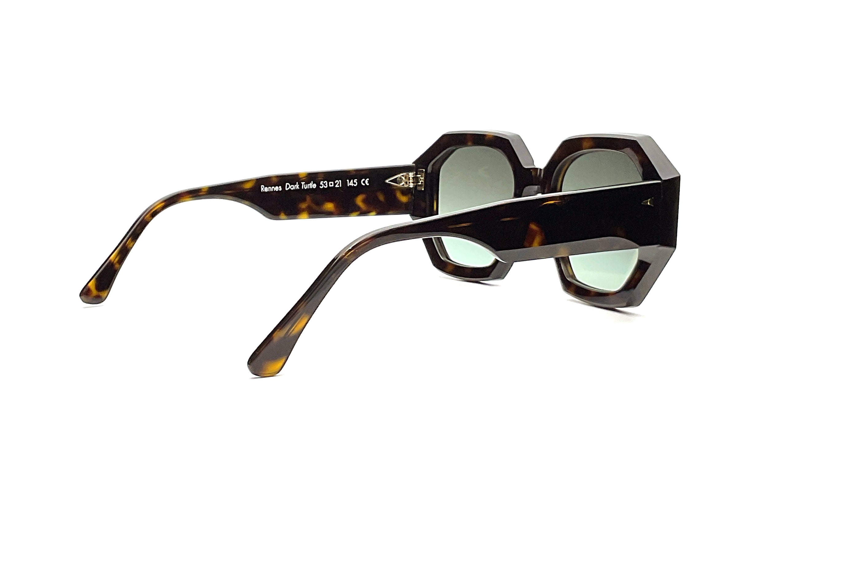 Ahlem Rennes Sunglasses - Dark Turtle Frame with UV Protection - Stylish & Durable for Outdoor Activities, Travel, and Fashion