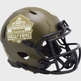 NFL Hall of Fame Mini Speed Football Helmet - Salute to Service Edition - Collectible Sports Memorabilia for Fans and Decor - Perfect for Game Room, Man Cave, or Office Display