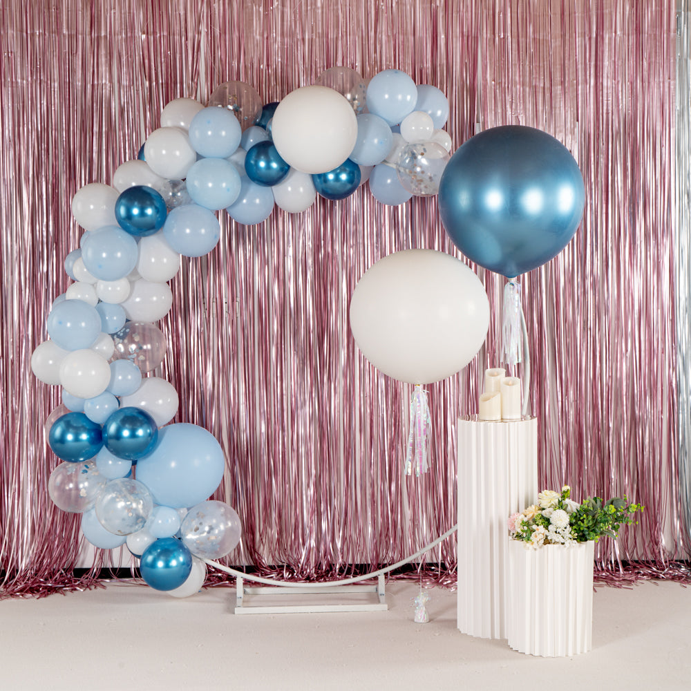 Balloonify Metallic Blue Latex Balloons - 36 Inch Large Party Balloons (10 Count Box) for Birthday Decorations, Baby Showers & Wedding Parties