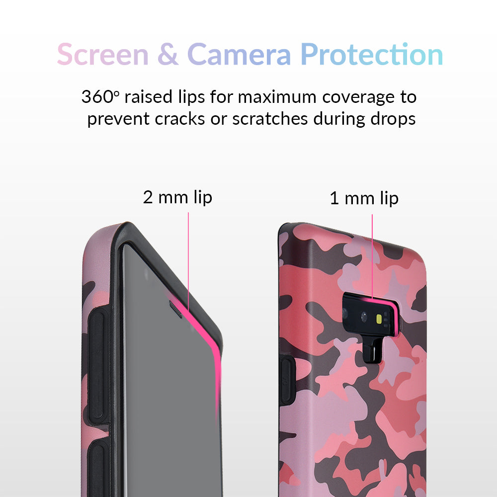Dusty Rose Camo Samsung Galaxy Phone Case - Protective Cover for Galaxy S21/S22/S23 - Stylish & Durable for Everyday Use, Work & Outdoor Adventures