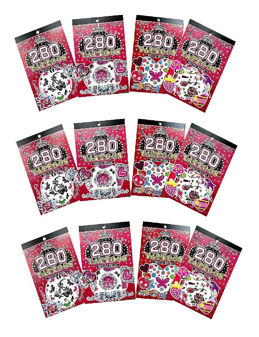 SSKR Pack of 2 Temporary Tattoo Booklets - Tiger Design Body Art Stickers for Kids & Adults | Perfect for Birthday Parties, Halloween Costumes & Festival Events | Safe & Fun Fake Tattoos for All Ages