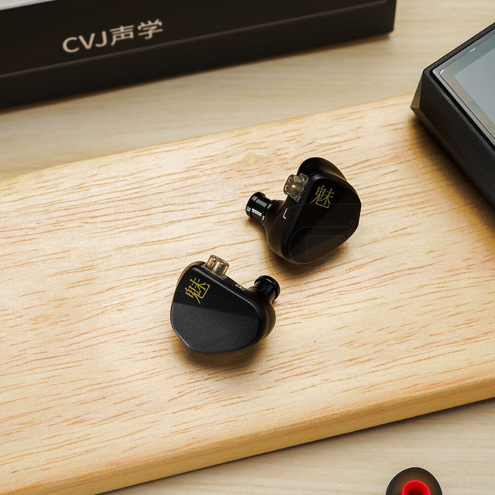 CVJ Mei 1DD + 2BA Hybrid In-Ear Earphones with Knowles Balanced Armature - HiFi Sound for Music Lovers, Audiophiles & Gaming (Perfect for Studio Monitoring, Travel & Workout)