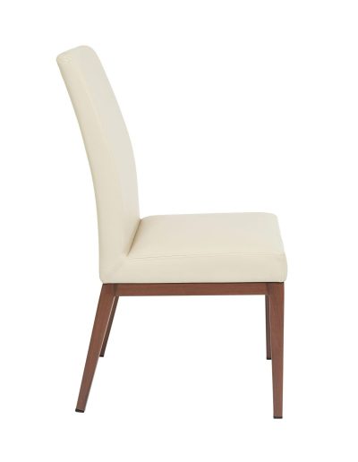 Erika Cream Upholstered Accent Chair - Modern Comfortable Living Room Seating for Home, Office & Lounge