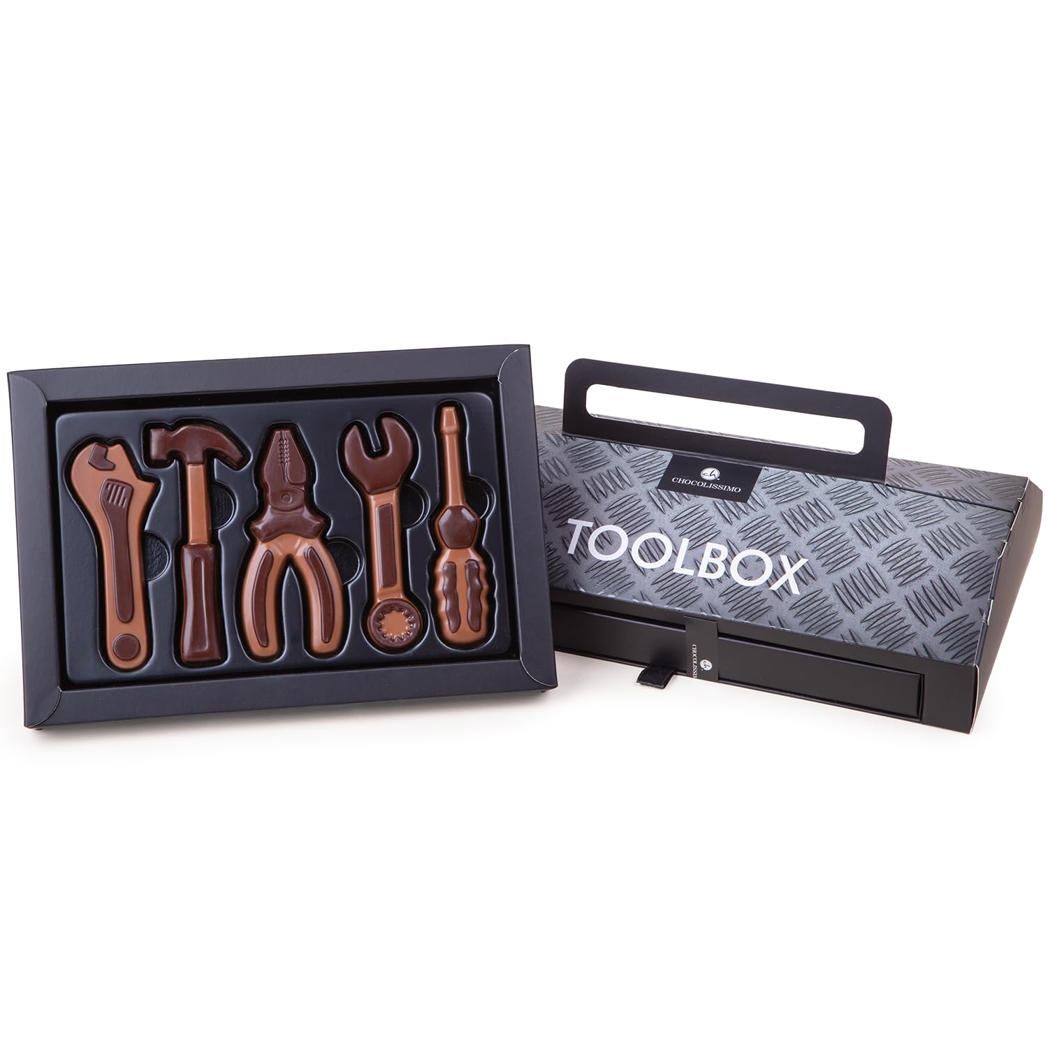Chocolate Toolbox - DIY Chocolate Tool Set | Birthday Gift for Him, Father's Day, Christmas | Perfect for Men, Dad, Employees, Hobbyists, Adults & Kids | Great for Parties, Office Gifts & Special Occasions