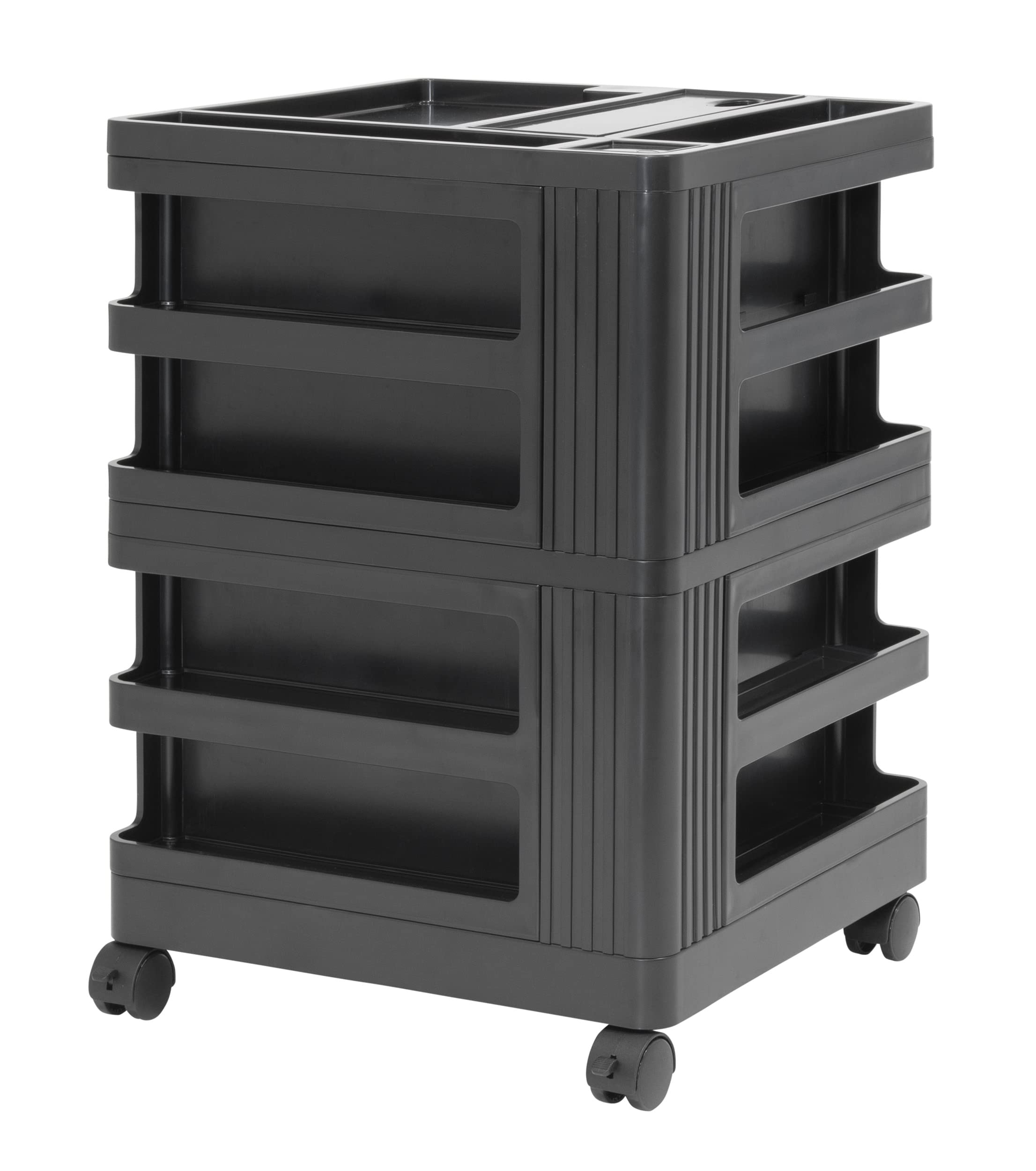 SD STUDIO DESIGNS Kubx Pro 4-Sided Rotating Mobile Storage Organizer with Multiple Compartments - Perfect for Office, Home & Car Organization